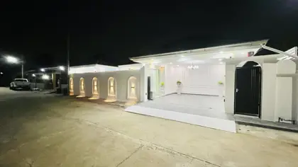 Single-story house for sale with swimming pool, Rawiporn City Home Village.