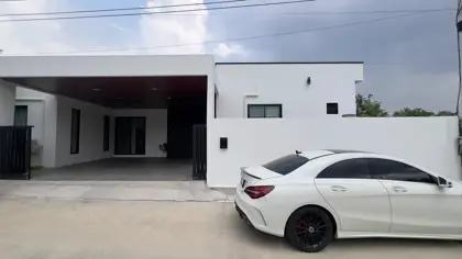 Newly built detached house with private pool for sale.