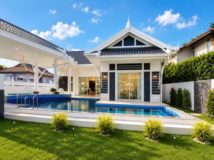 Detached house with private pool for rent in Baan Thai Garden Hill project. - House - Chaiyaphon Withi  - 