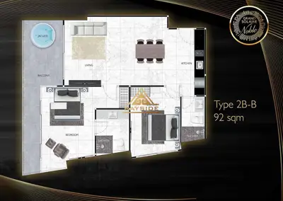 Grand Solaire Noble Pattaya 3rd Road 2 Beds 2 Baths for SALE - Eigentumswohnung - South Pattaya - 